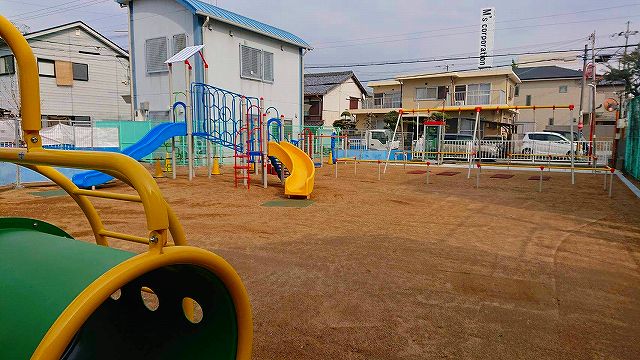 上之町公園（おてんのうこうえん）の遊具が新しくなってます